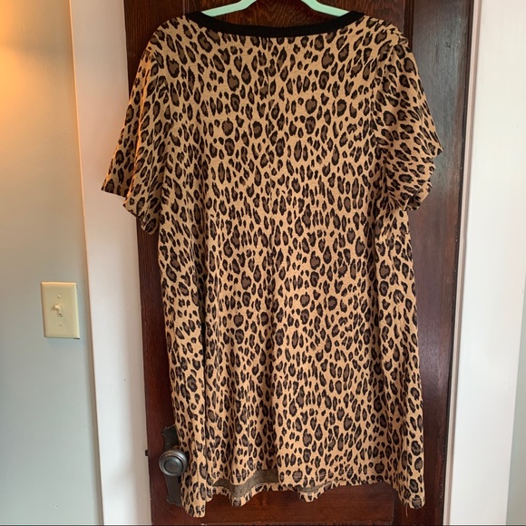 Lane Bryant leopard print midi length dress - Picture 2 of 5